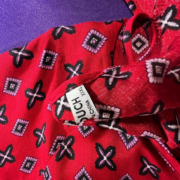 NWOT📌HOTOUCH Rayon - Cotton Mini Multicolor Dress Boho Style with Long Sleeve - Picture 13 of 15